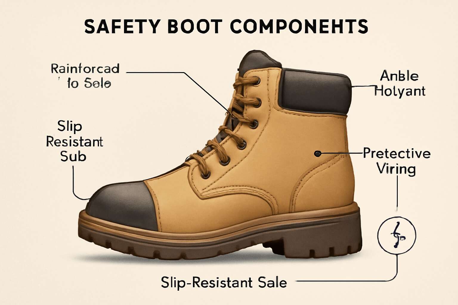 safety boots diagram