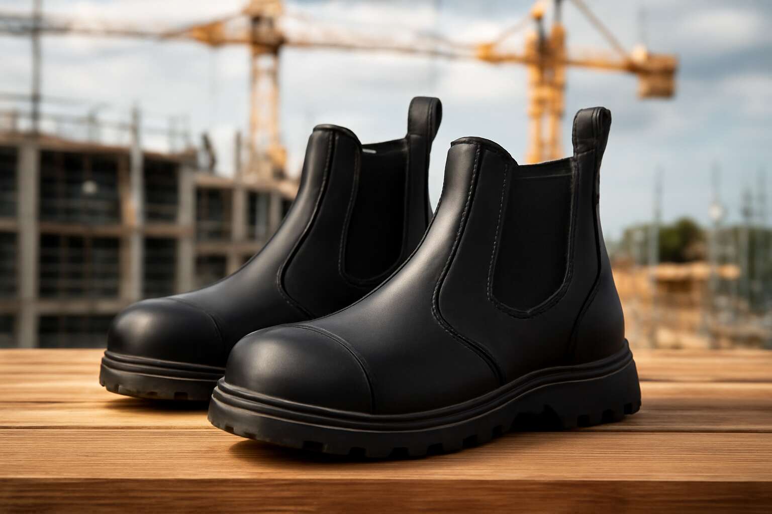 dot chelsea safety boots