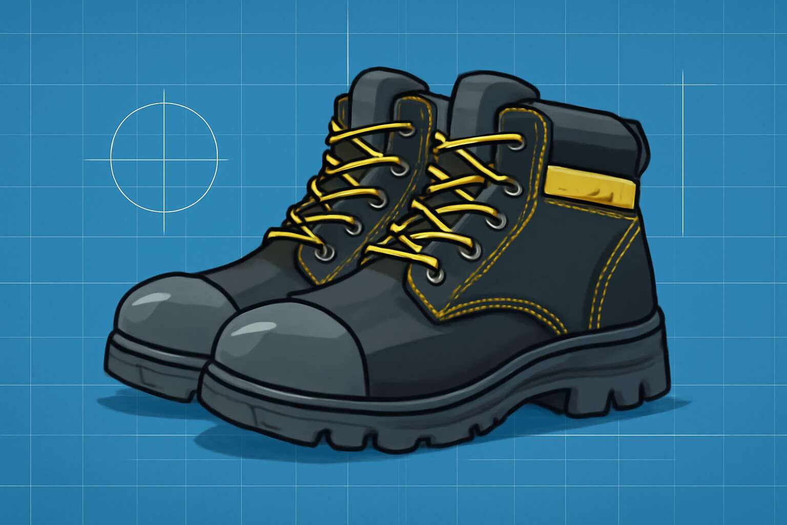 safety boots vector image