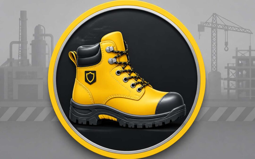 Use safety boot vector sign to enhance site safety.